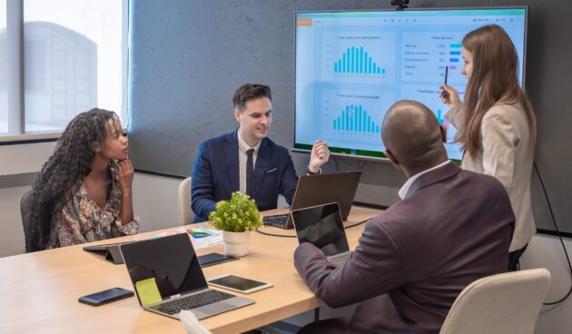 business team meeting with colleague diversity in office.
