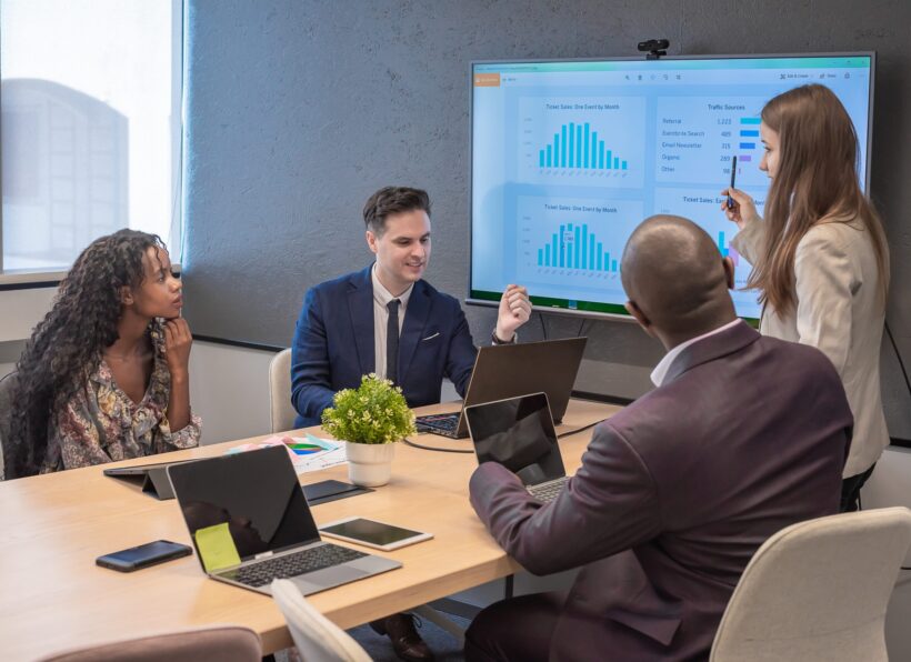 business team meeting with colleague diversity in office.
